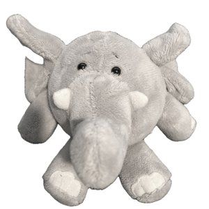 Ganz Bungee Roo Elephant Grey Bean Bag Plush 5" Stuffed No Bungee Cord